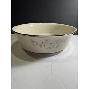 Lenox Windsong 9" Vegetable Bowl Blue Floral Platinum Rim USA